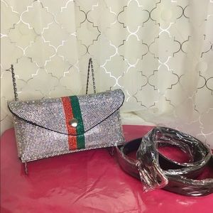 Blinged out Fanny pack/clutch